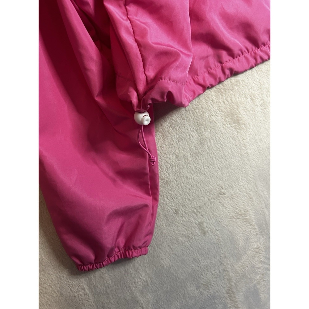 Disney Parks Women 3X Pink Quarter Zip Pullover Windbreaker Jacket Cropped - Picture 5 of 7
